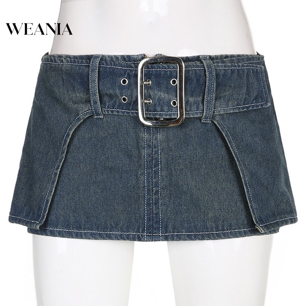 Chân Váy Denim Phối Nút D0401