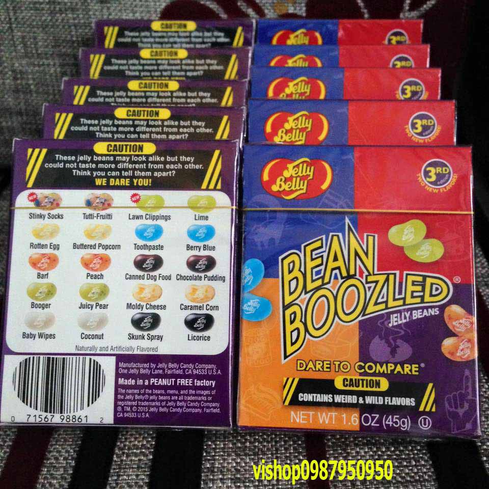  BÀN XOAY RỜI KẸO THỐI bean boozled harry potter  Bmã QO