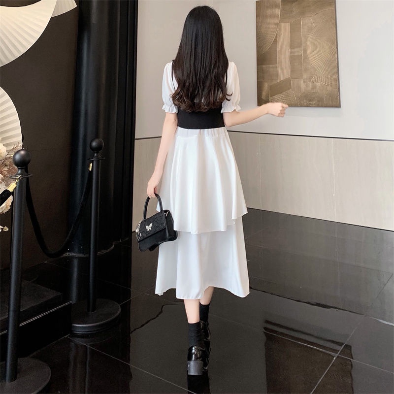 IELGY Set Áo Váy Thời Trang Phong Cách Pháp Cá Tính Cho Nữ