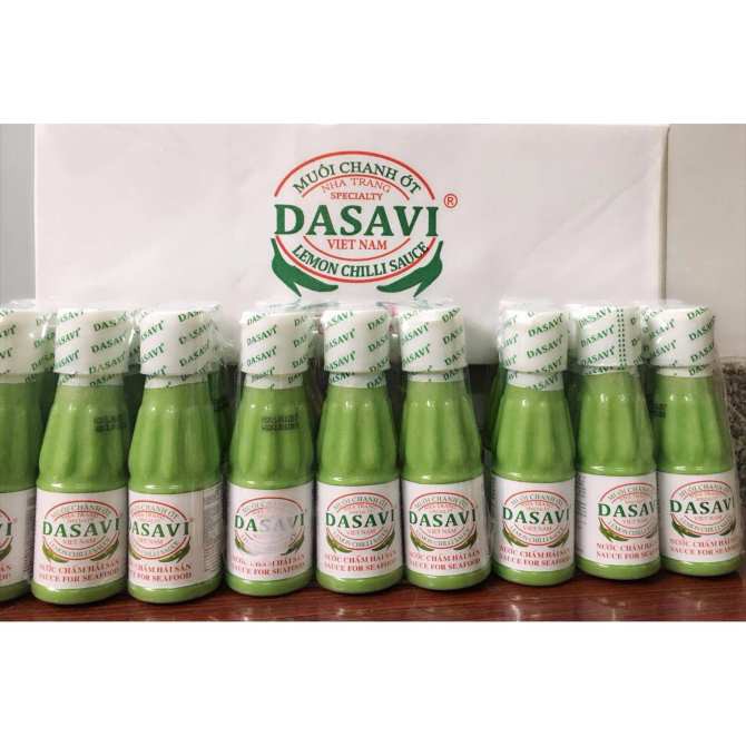 Lốc 6 chai muối chanh ớt xanh DASAVI 130g