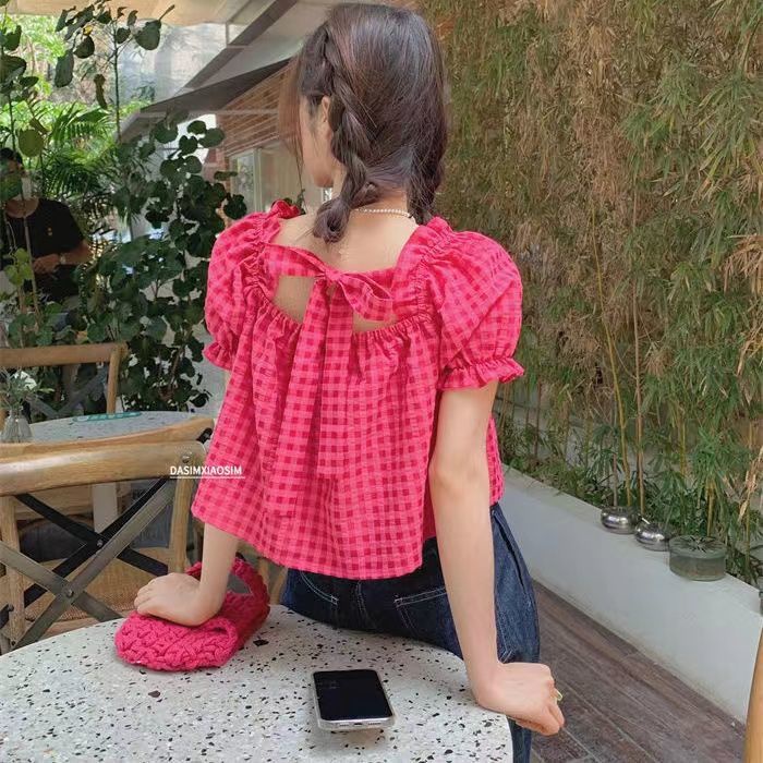 Áo Sơ Mi Ngắn Tay Họa Tiết Trái Cây Phong Cách Mới