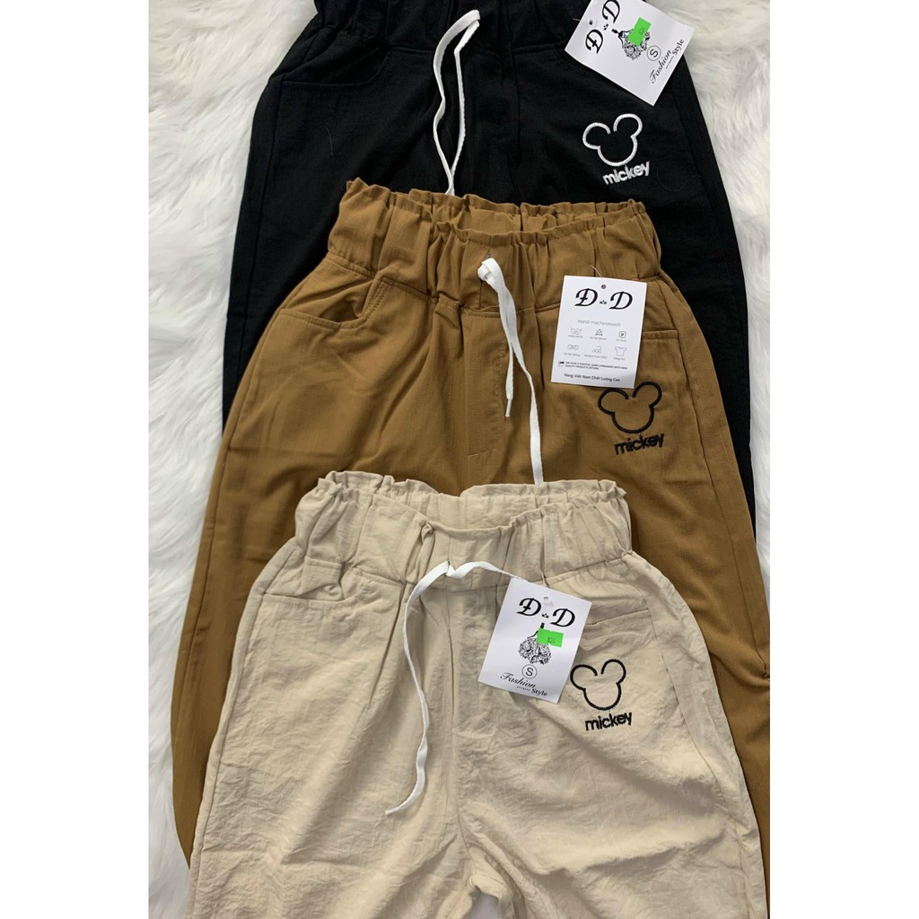 [Mã FAMARAL1 giảm 10K đơn 50K] Quần đũi nữ kiểu dáng baggy thuê micky thời trang LADYA STORE M824