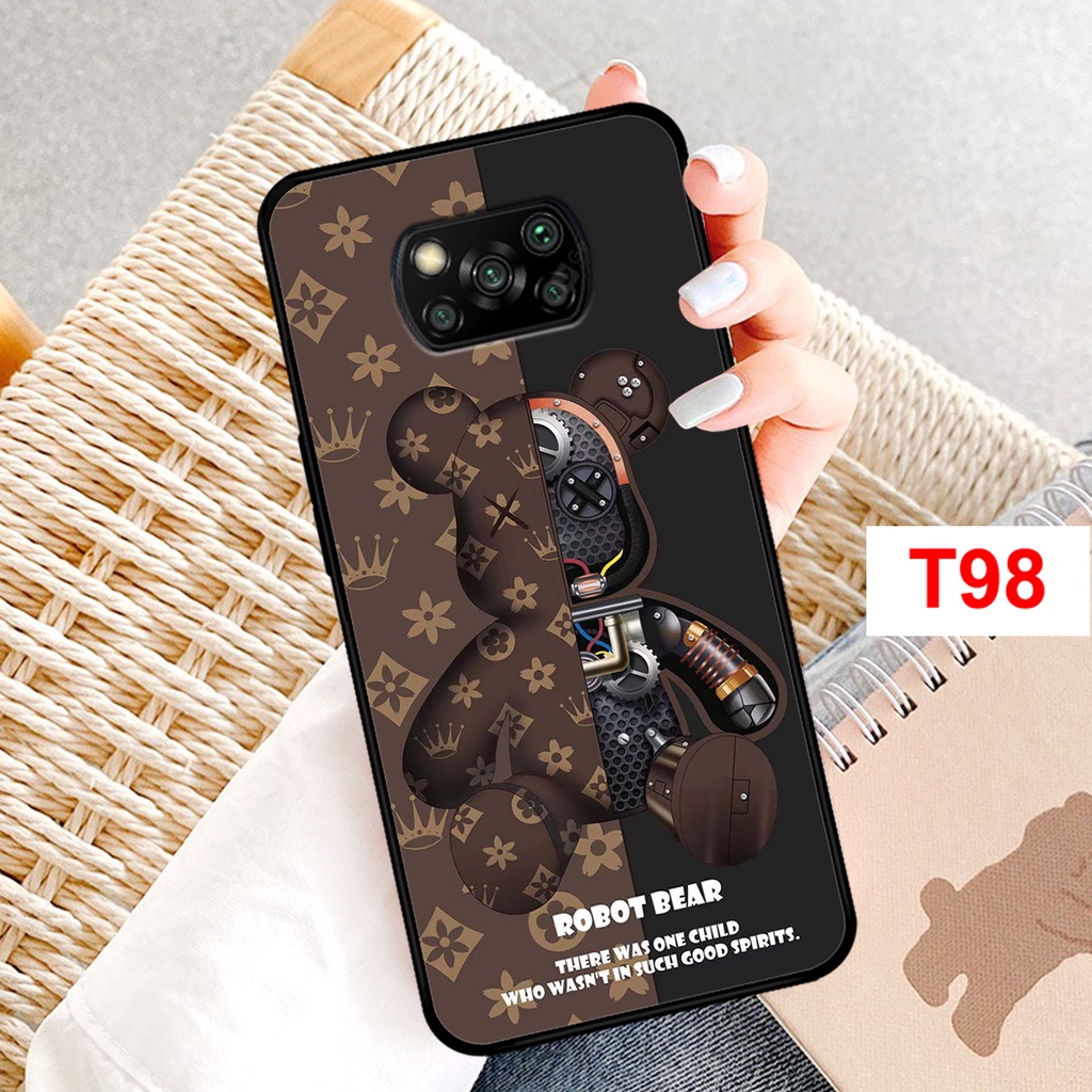 Ốp Xiaomi Poco X3 / Poco X3 Pro in hình bearbrick, phi hành gia vũ trụ thời trang, phong cách
