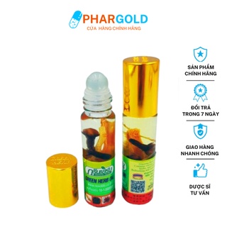 (HÀNG XỊN) DẦU SÂM THÁI LAN CHÍNH HÃNG GINENG GREEN Herb Oil 8ml