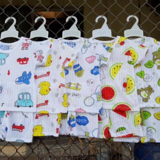 Sét 5 bộ cotton giấy thông hơi cộc tay size đại