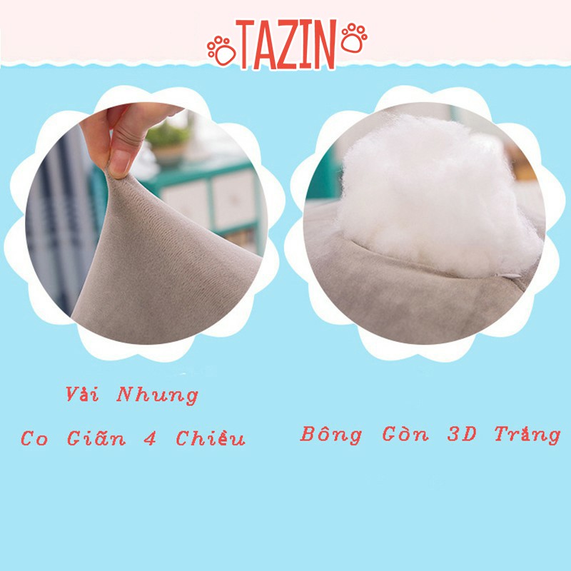 Gấu bông totoro biểu cảm, thú nhồi bông totoro cao cấp Tazin