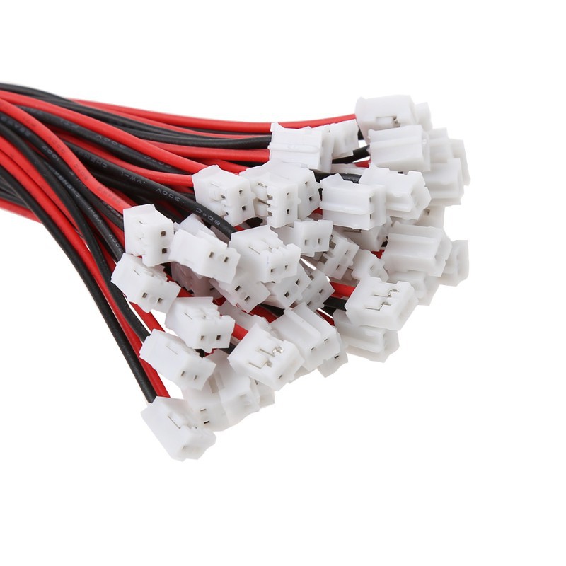 Bộ 100 đầu nối dây điện mini 2 chân JST 2.0 PH 120mm 26AWG | BigBuy360 - bigbuy360.vn
