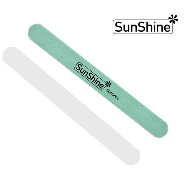 Dũa móng tay chân mịn Sunshine 2 mặt chà nhám đánh bóng chuyên dụng làm nail