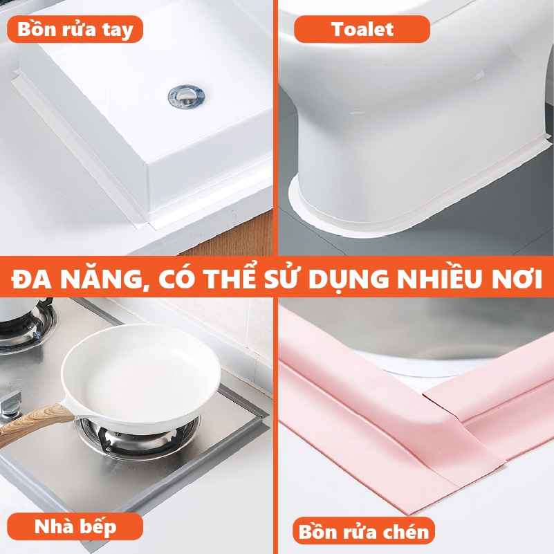 Băng keo chống ẩm mốc ⭐ Băng keo dán viền phòng tắm phòng bếp nhà vệ sinh KINGRON