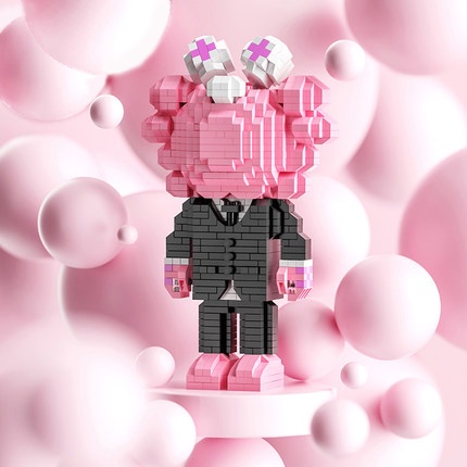 Đồ chơi lắp ráp mô phỏng nhân vật hoạt hình Sesame Street cho trẻ nhỏ