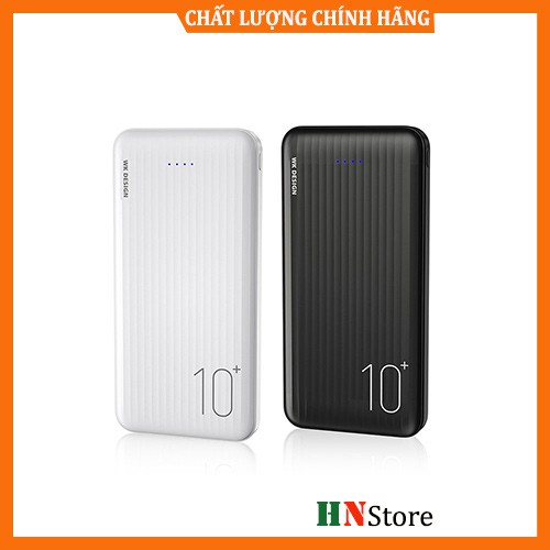 Sạc dự phòng [CHÍNH HÃNG] wk wp 129 dung lượng 10000 mAh sạc cùng lúc 2 thiết bị - Store HN