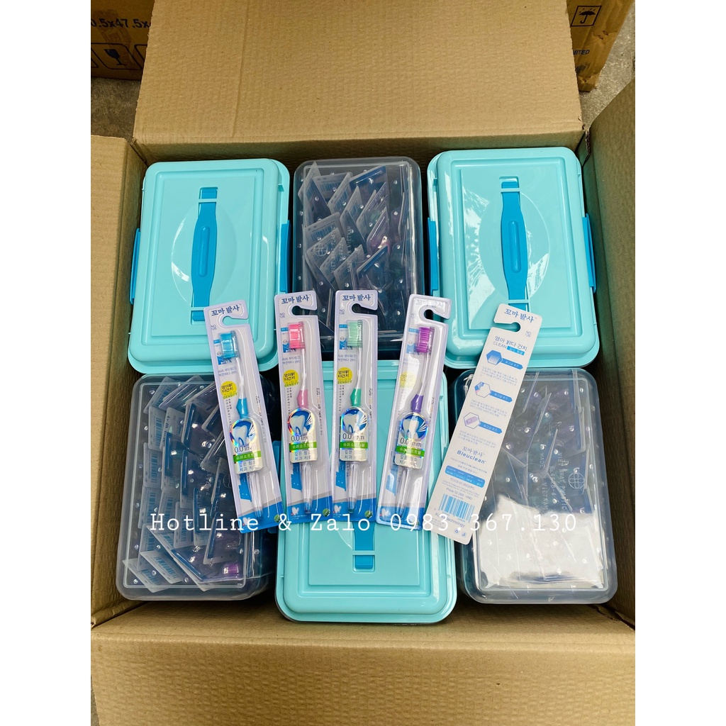 Sỉ Hộp Nhựa 45 Chiếc Bàn chải đánh răng mềm mượt - Hộp