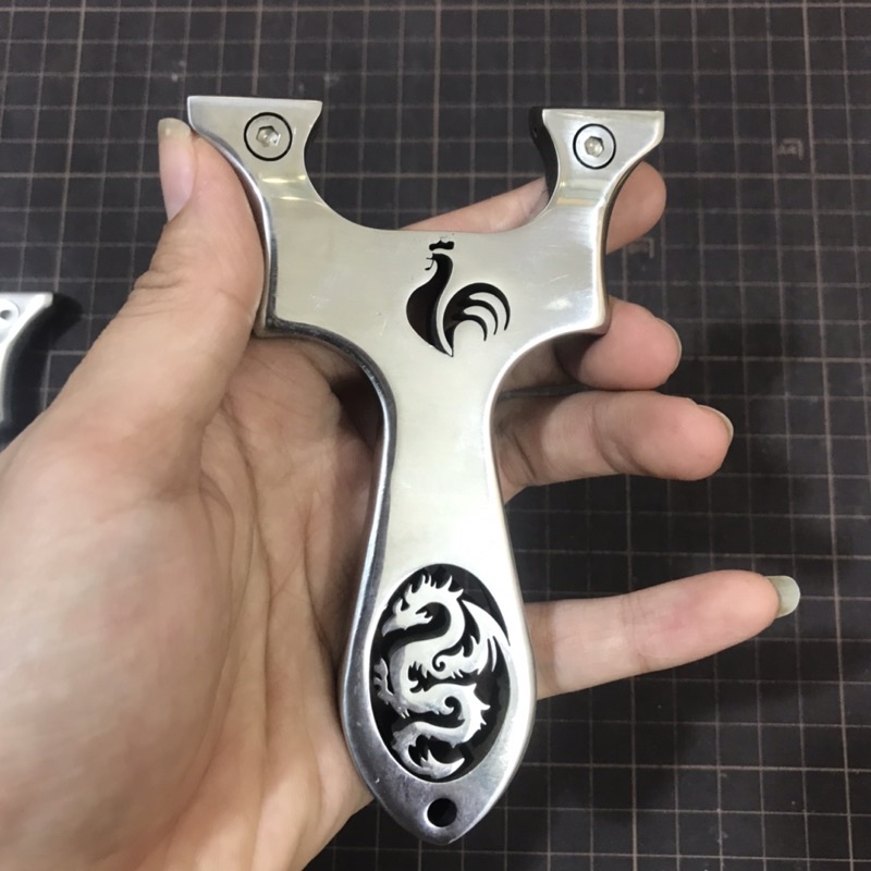 Ná cao su Gà lượn đầu inox đánh bóng + 2 dây và 100v bi