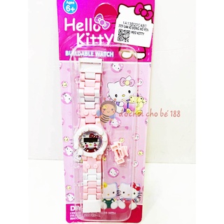 Đồng hồ đeo tay hình kitty, đoremon cho bé
