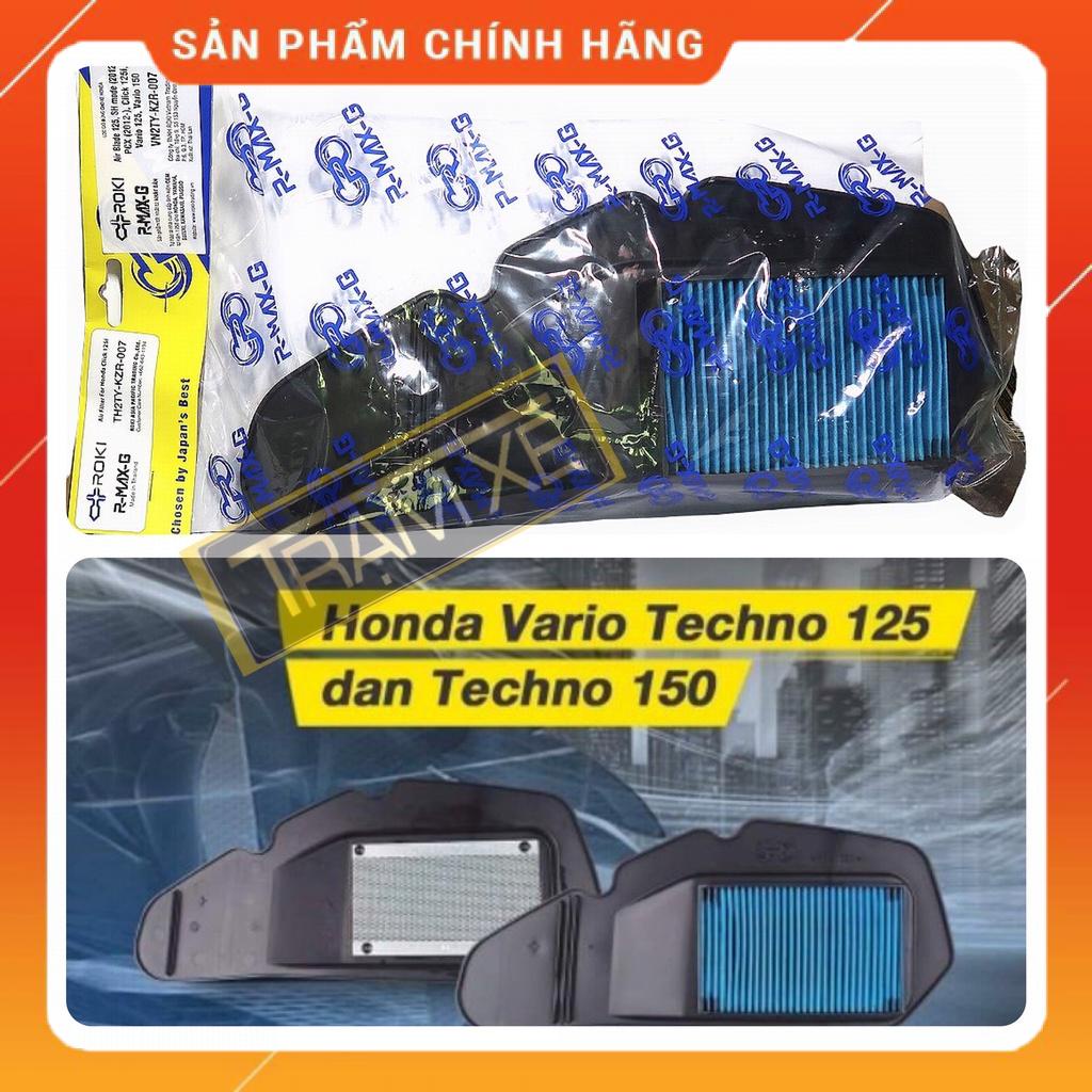 Lọc Gió R max Roki dành cho xe Honda Vairo 125 150, Click 125 150 lọc được hạt bụi siêu nhỏ, tăng lưu thông khí