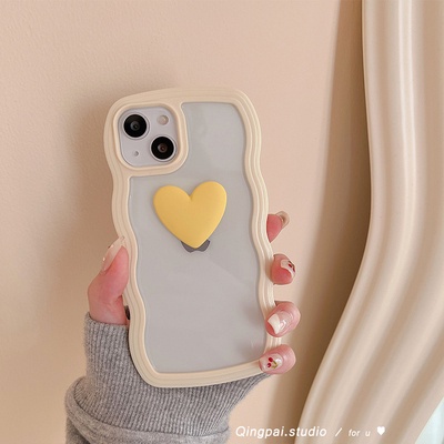 Ốp Điện Thoại Mềm Trong Suốt Họa Tiết Trái Tim Cho iphone  14 pro max 11 12 13 pro max mini XR XS 7 8 plus