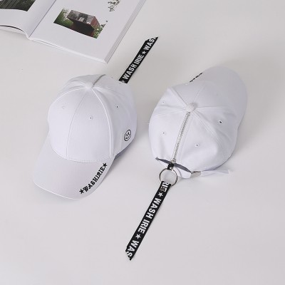 Nón Lưỡi Trai Có Khóa Kéo Dây Dài Hình Mặt Cười Sau Lưng