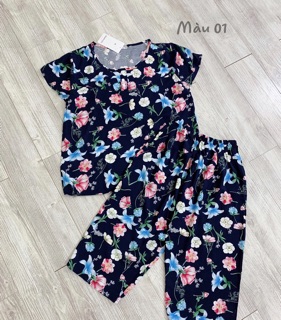 Bộ lanh lụa cao cấp mặc nhà cho mẹ