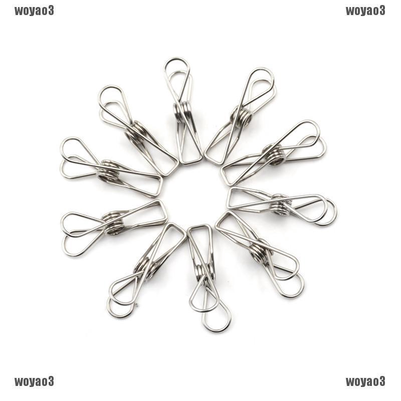 Set 10 Chiếc Quần Áo Bằng Thép Không Gỉ