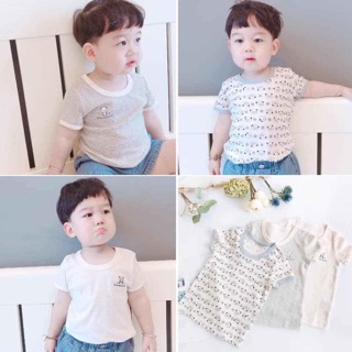 Set 3 áo phông bé trai bé gái