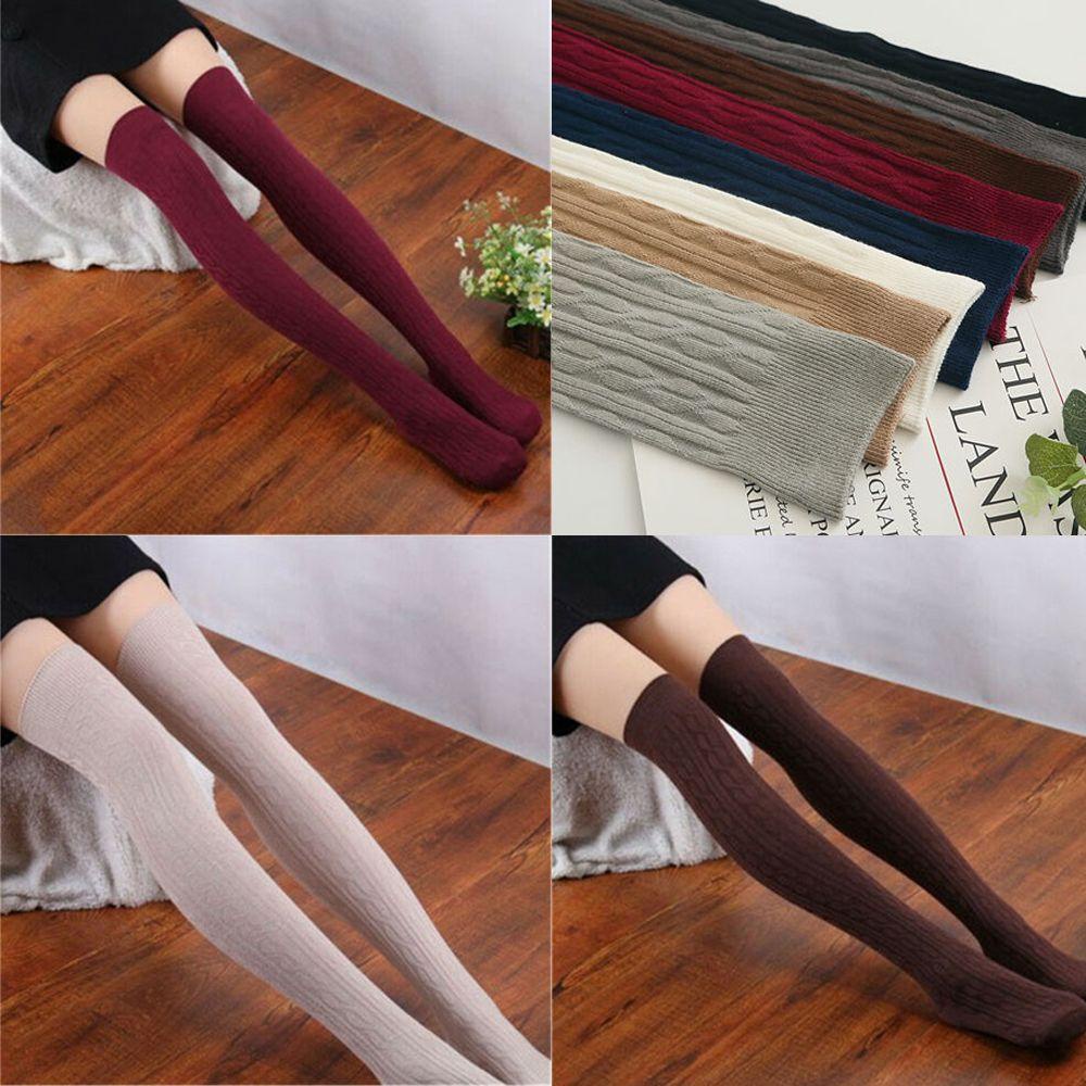 Vớ Dài Qua Gối Thời Trang Mùa Đông Cho Nữ