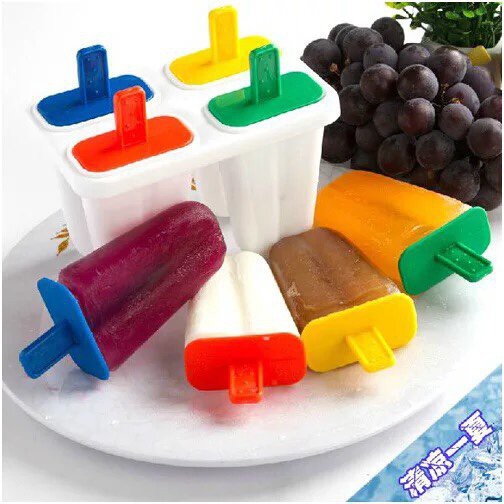 Khuôn làm kem que 4 chiếc