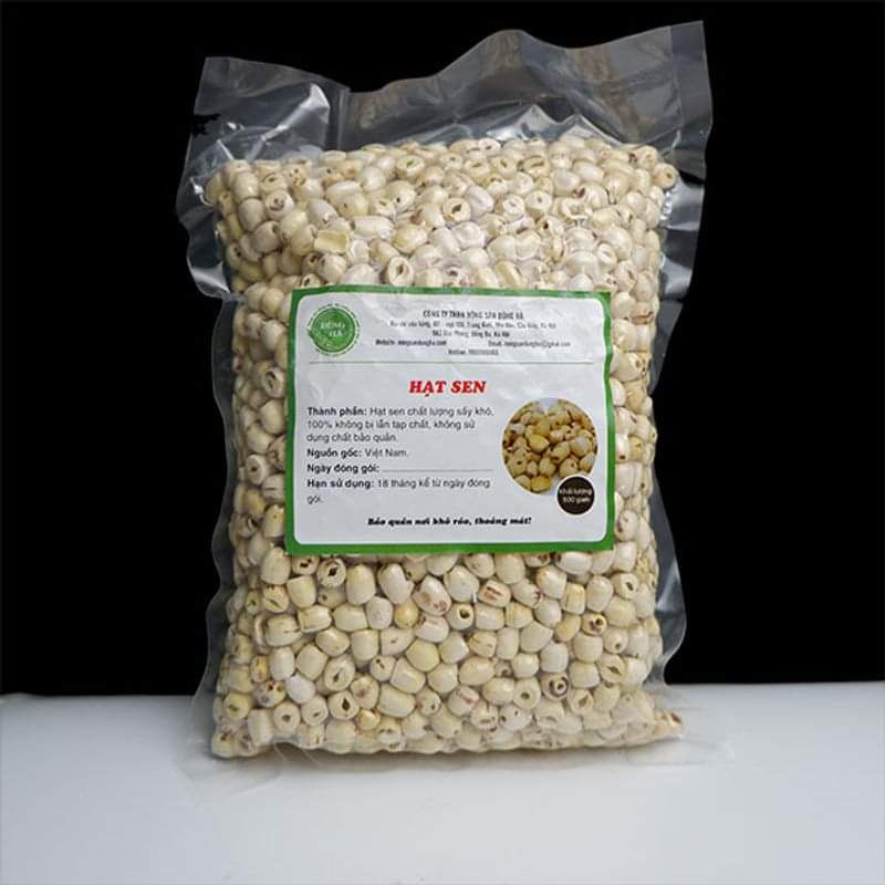 HẠT SEN KHÔ SẤY 500G ngon bở sạch sẽ