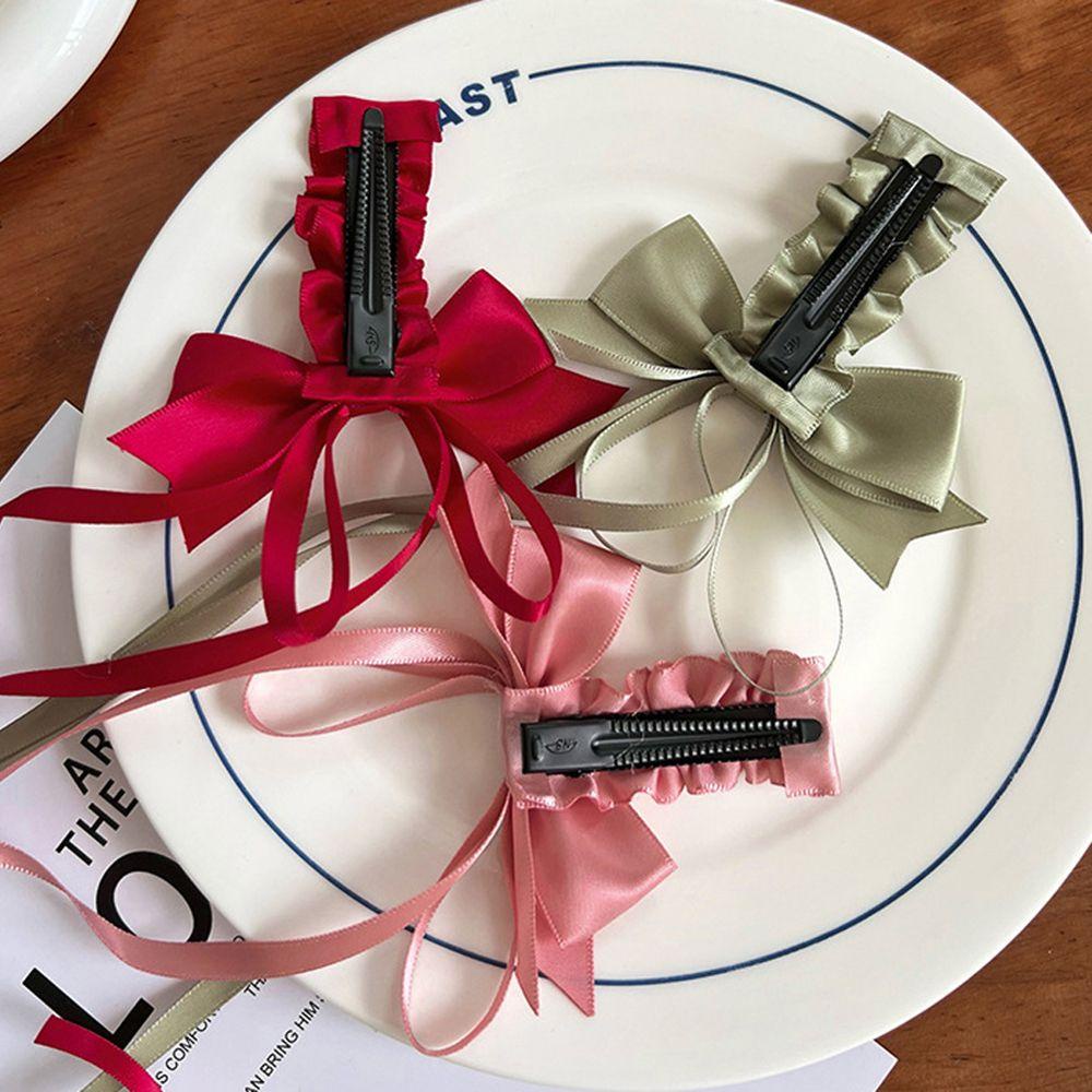 Kẹp Tóc Hình Nơ Phong Cách Lolita Ngọt Ngào Cho Nữ