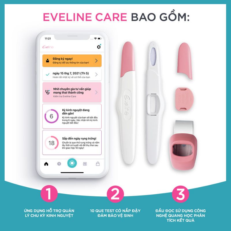 Mã 1510FMCGSALE giảm 8% đơn 500K] Bộ Que Thử Rụng Trứng Hỗ Trợ Sinh Con  Trai/Con Gái Eveline Care | Shopee Việt Nam