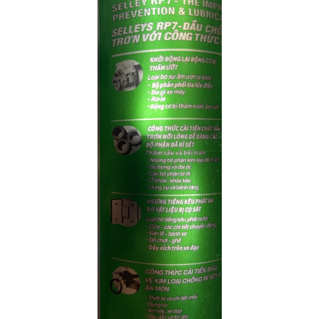 Bình xịt tẩy rỉ sét và bôi trơn kim loại RP7 chai 150ml và 300ml - CS0000020