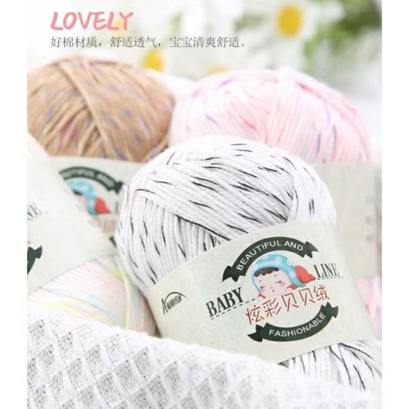 Cuộn len Baby lụa mềm mại đa màu sắc dùng làm áo sweater cho trẻ em, Áo Cardigan