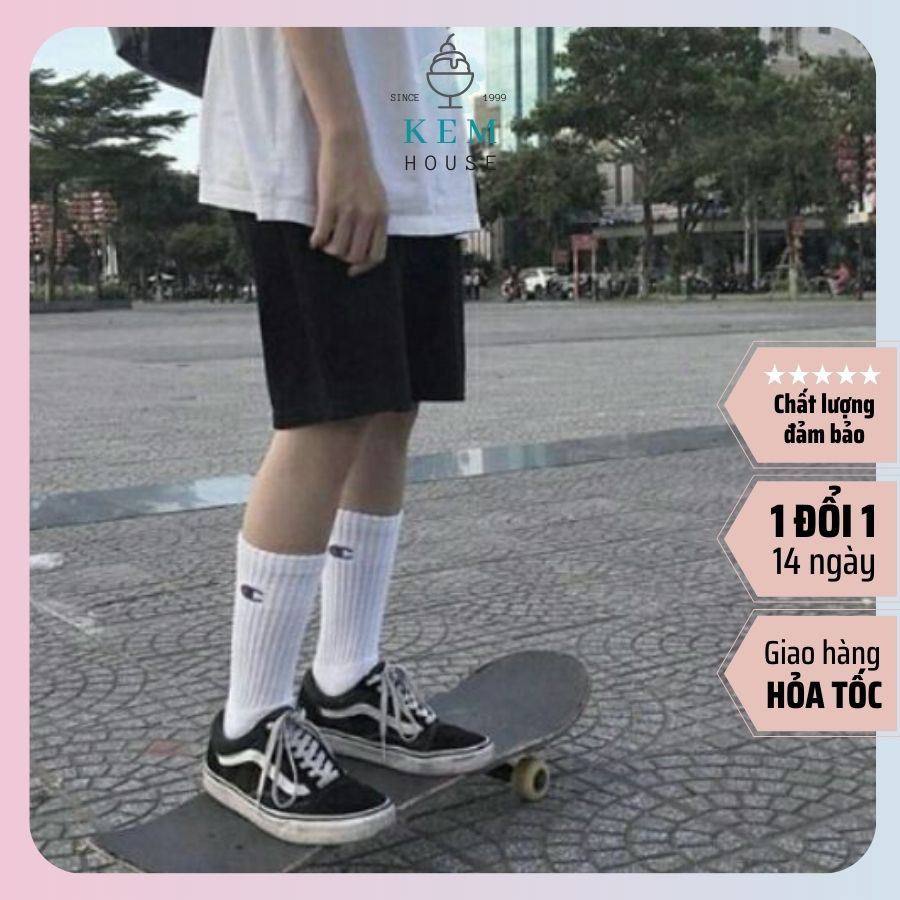 Tất chống trơn thể thao sport -tất thời trang phong cách cổ cao