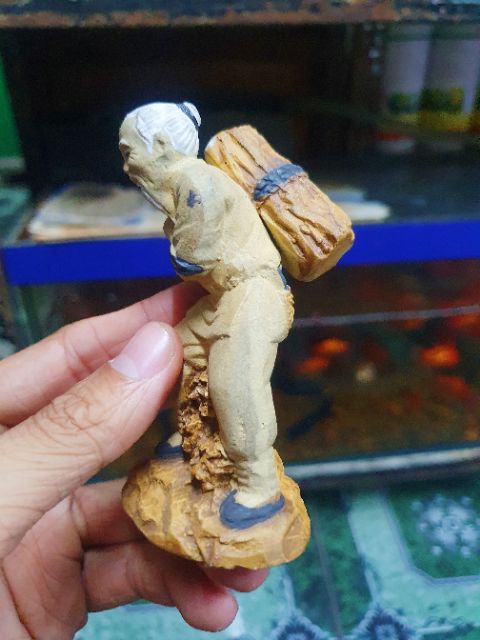 ÔNG GÁNH CỦI TRANG TRÍ HỒ CÁ NON BỘ CAO 10CM