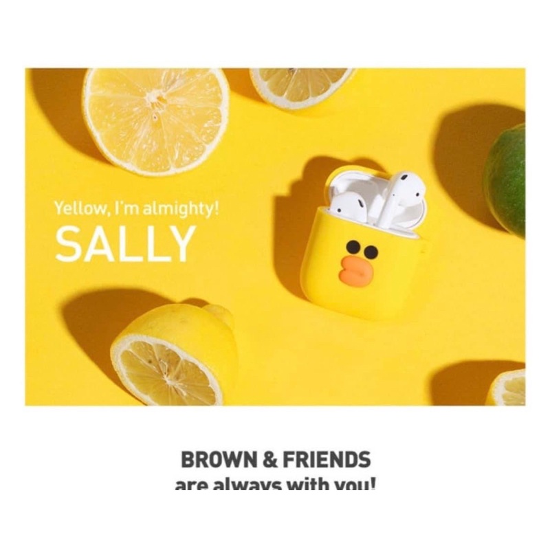 Ốp bảo vệ tai nghe airpods2 silicone Linefriends