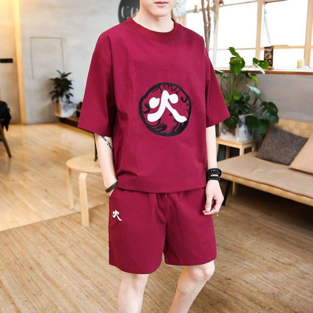 &lt;FREE SHIP&gt; Bộ Unisex Tay Lỡ Chất Dày Dặn Y Ảnh