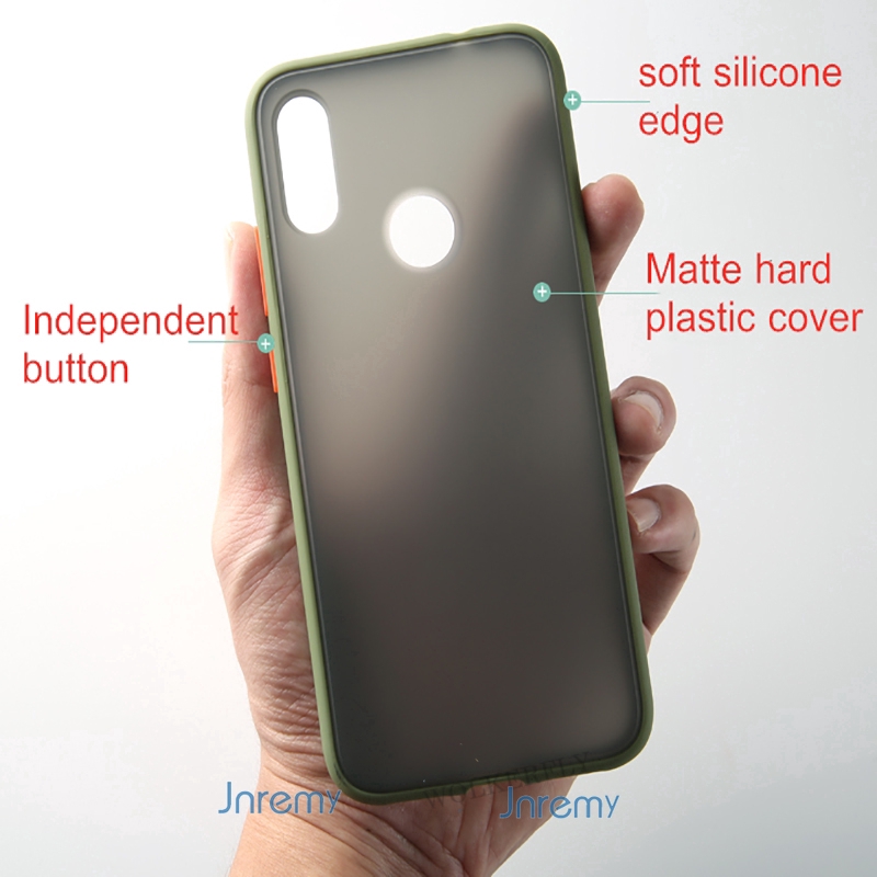 Ốp điện thoại PC màu nhám dạng giáp cho XIAOMI MI CC9 9 PRO REDMI NOTE 7 NOTE 8 PRO