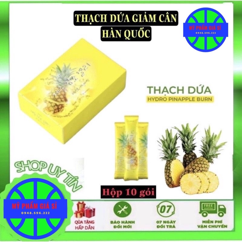 Thạch Dứa Giảm Cân Hàn Quốc Matxicorp chính hãng, hộp 10 gói