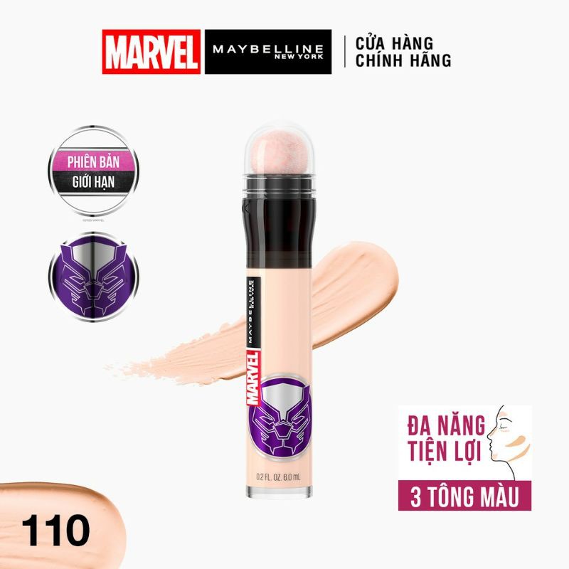 Phiên Bản MARVEL] Bút Cushion Che Khuyết Điểm Đa Năng Instant Age Rewind Maybelline New York 6ml