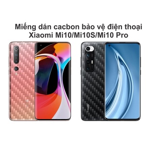 Miếng dán cacbon bảo vệ điện thoại Xiaomi Mi10/Mi10s/Mi10pro