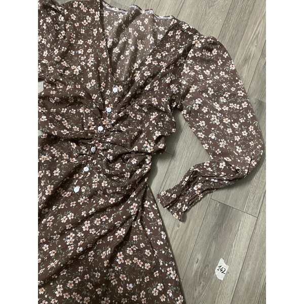 2hand đầm hoa nhún