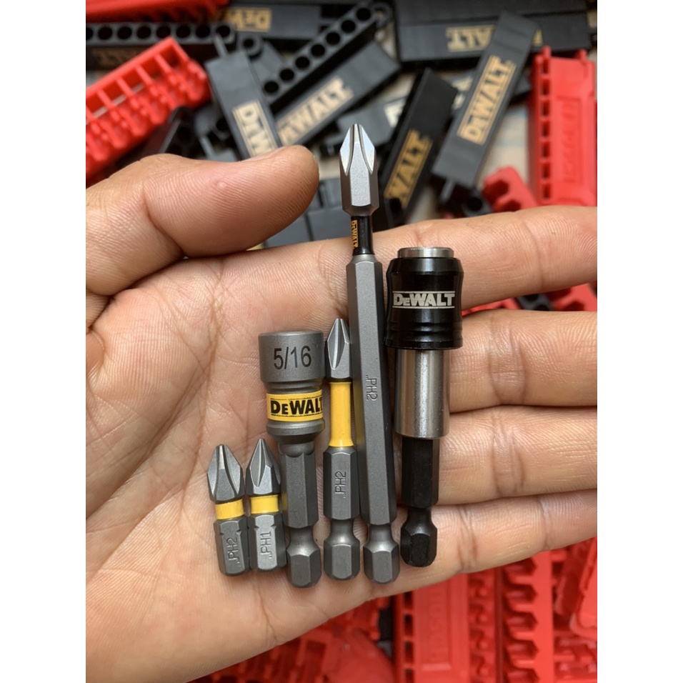 Bộ mũi vít PH1 - PH2 - PH3 - đầu bắn tôn Dewalt chính hãng có từ