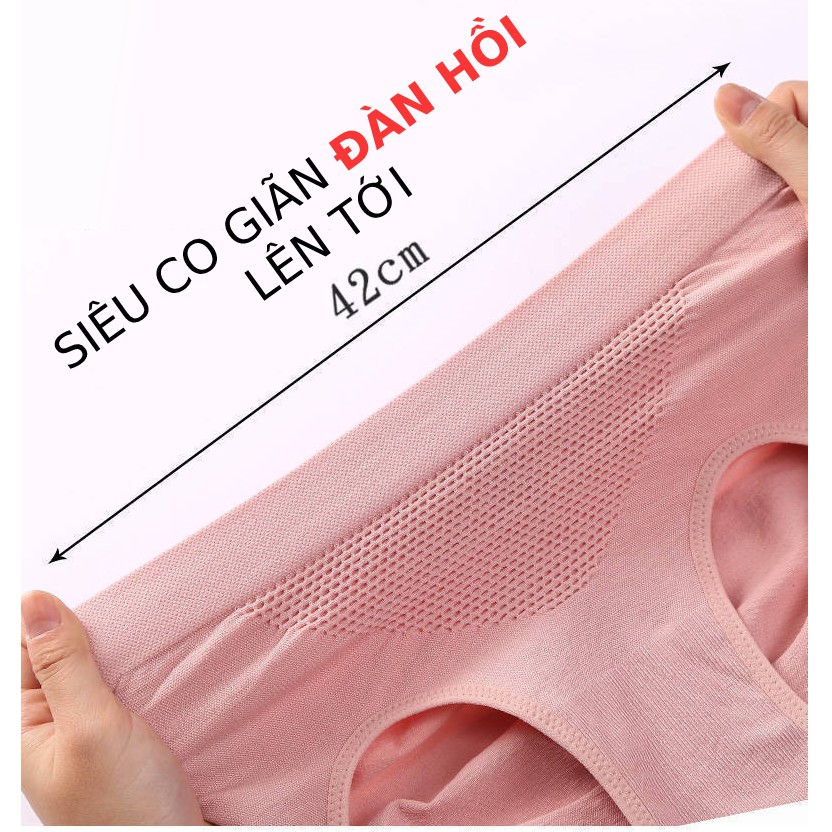 Quần lót nữ cotton cạp cao nâng mông kháng khuẩn FREESIZE QL40