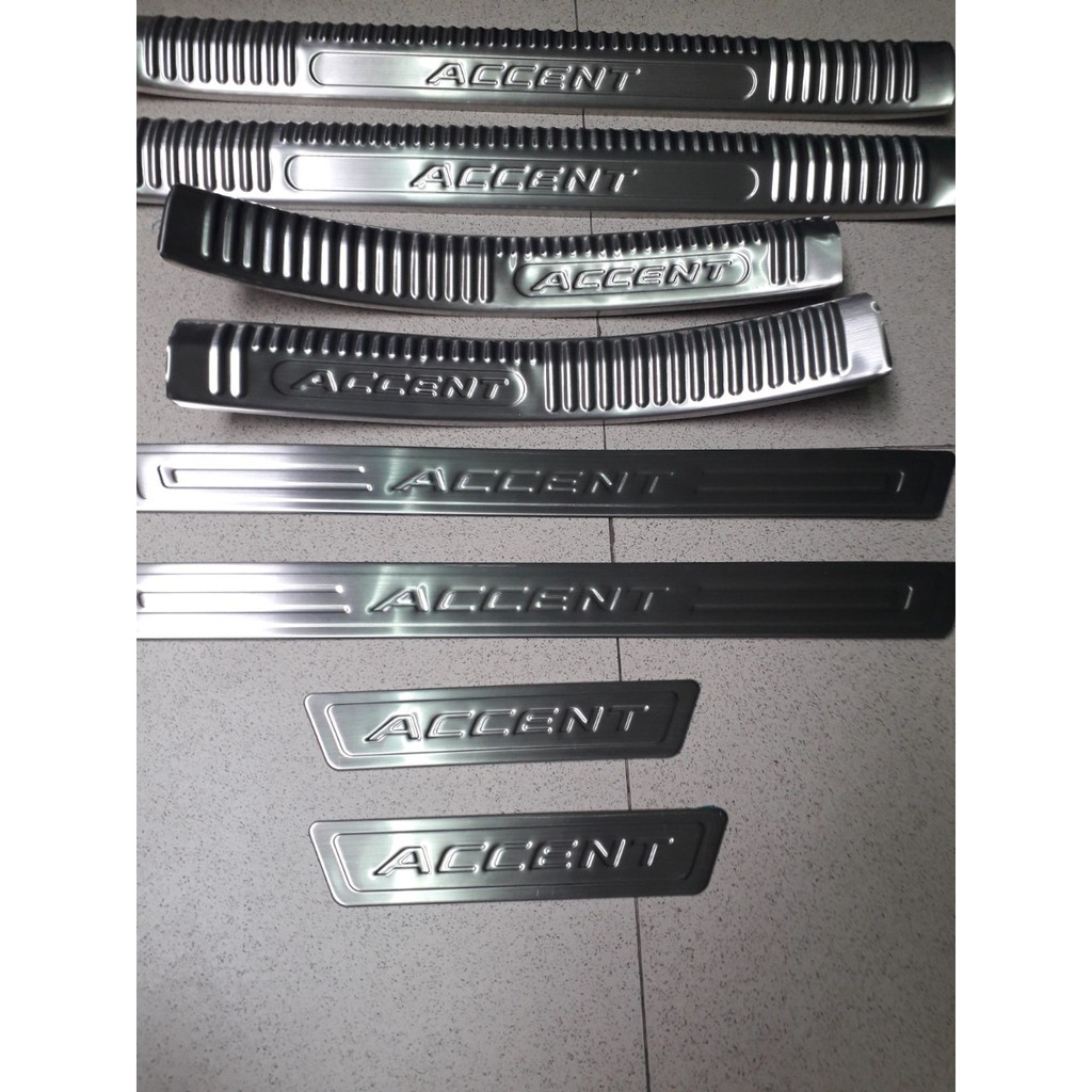 ỐP BẬC NGOÀI INOX HYUNDAI ACCENT 2018, 2019, 2020, 2021