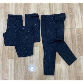 Quần Legginh cotton đen nhũ siêu xinh