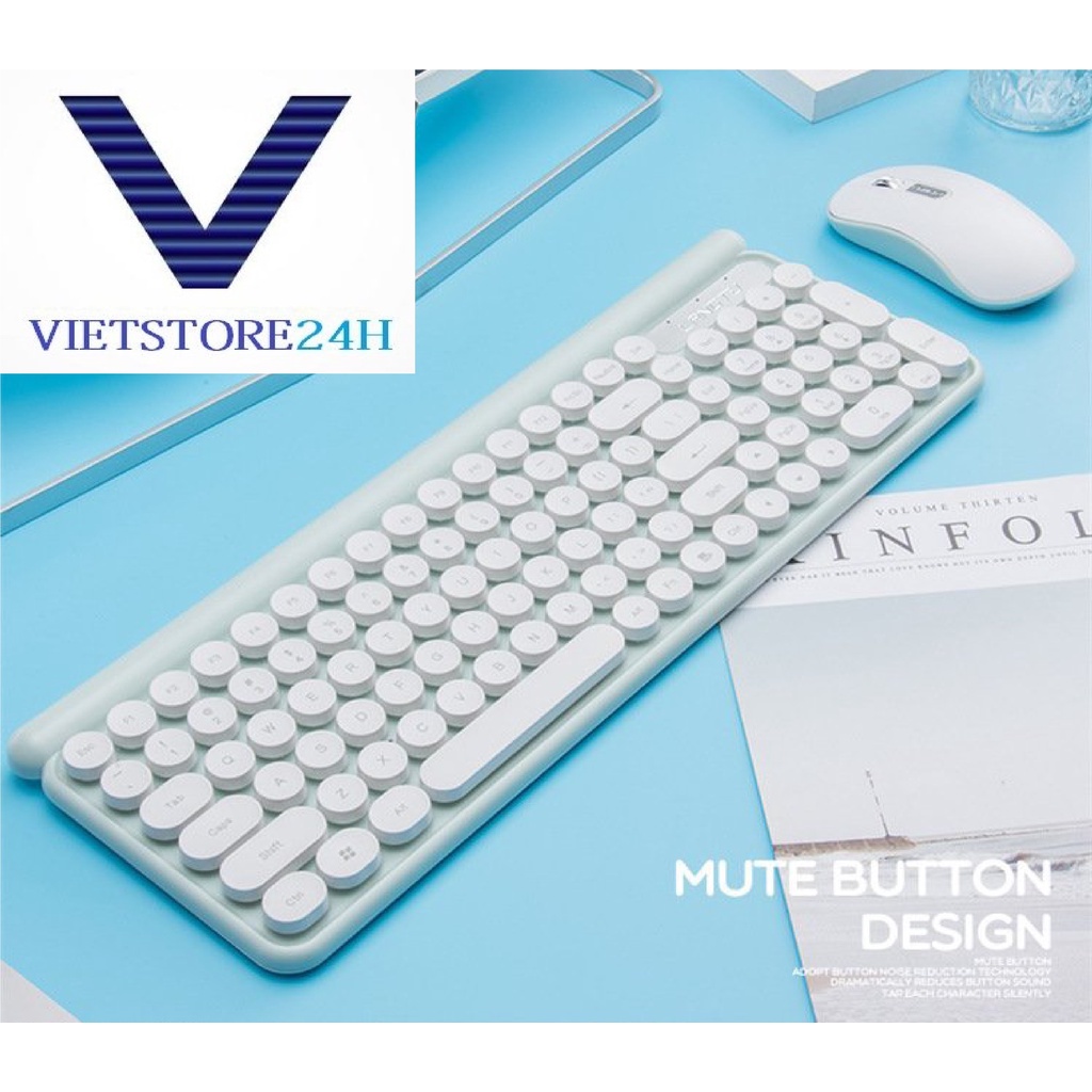 Bộ Bàn Phím Chuột Không Dây LANGTU LT400 - Màu Ngẫu Nhiên