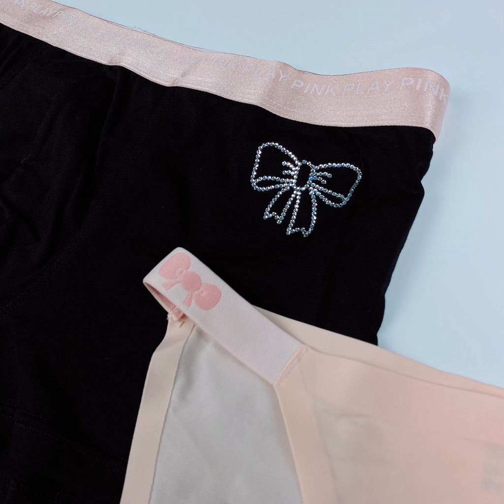 Quần Lót Đôi - Quần Lót Nữ Nam Cotton Su Cao Cấp Hình Nơ  S96 &amp; S93