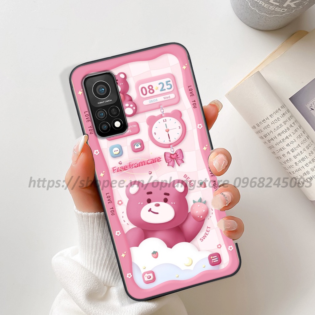 Ốp lưng Xiaomi Mi 10T / 10T Pro in hình 3D gấu,thỏ cute dễ thương
