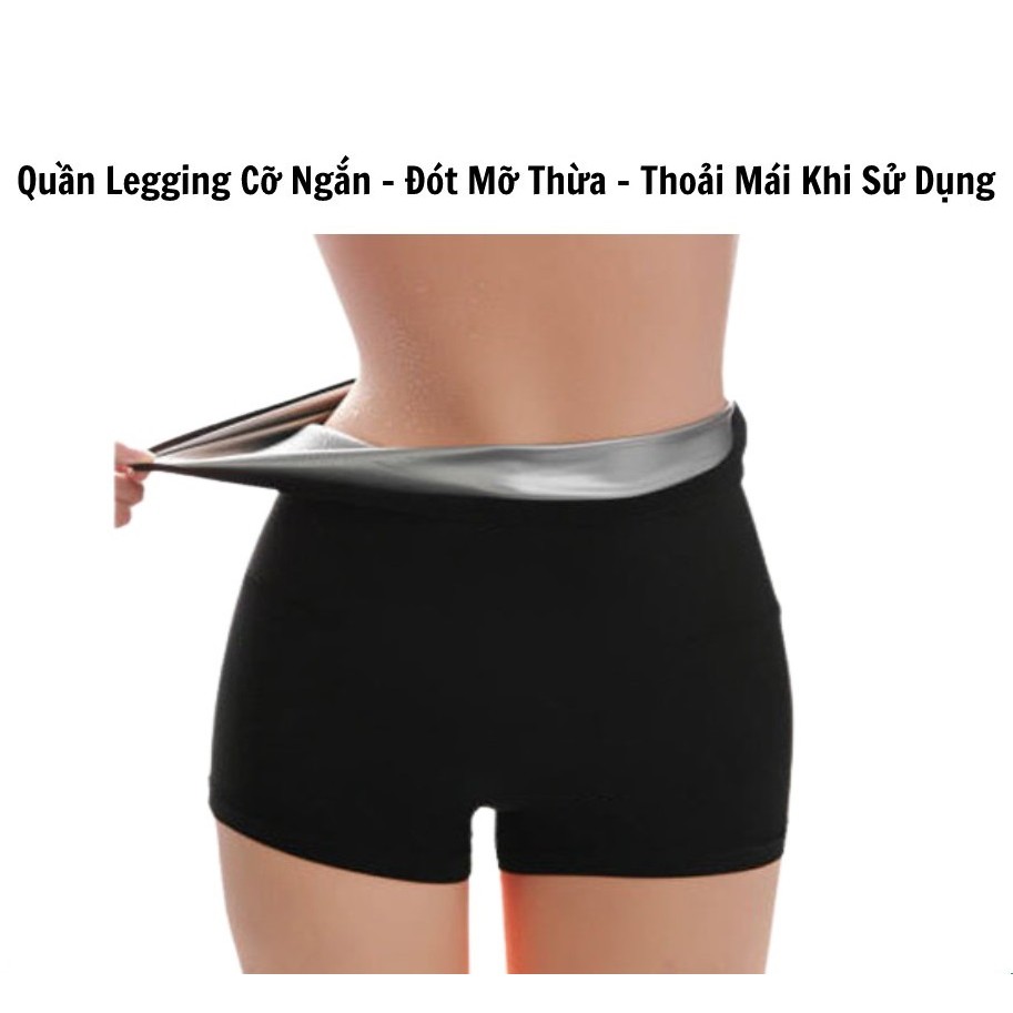 Quần Tan Mỡ ❤️FREESHIP❤️QUẦN LEGGING CỠ NGẮN NANO SINH NHIỆT TAN MỠ BỤNG, GIẢM EO THON,ĐỊNH HÌNH NÂNG MÔNG, CO GIÃN TỐT