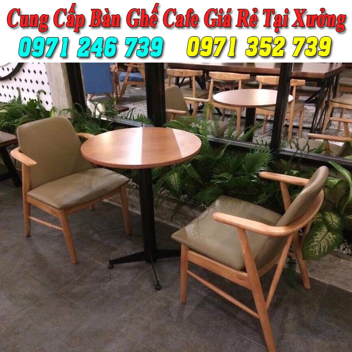 Bàn ghế gỗ cafe giá rẻ