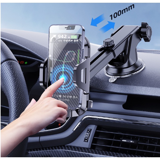 Giá đỡ điện thoại trên ô tô xoay 360 độ, hít gắn taplo và cửa gió điều hòa, kẹp điện thoại ô tô chắc chắn